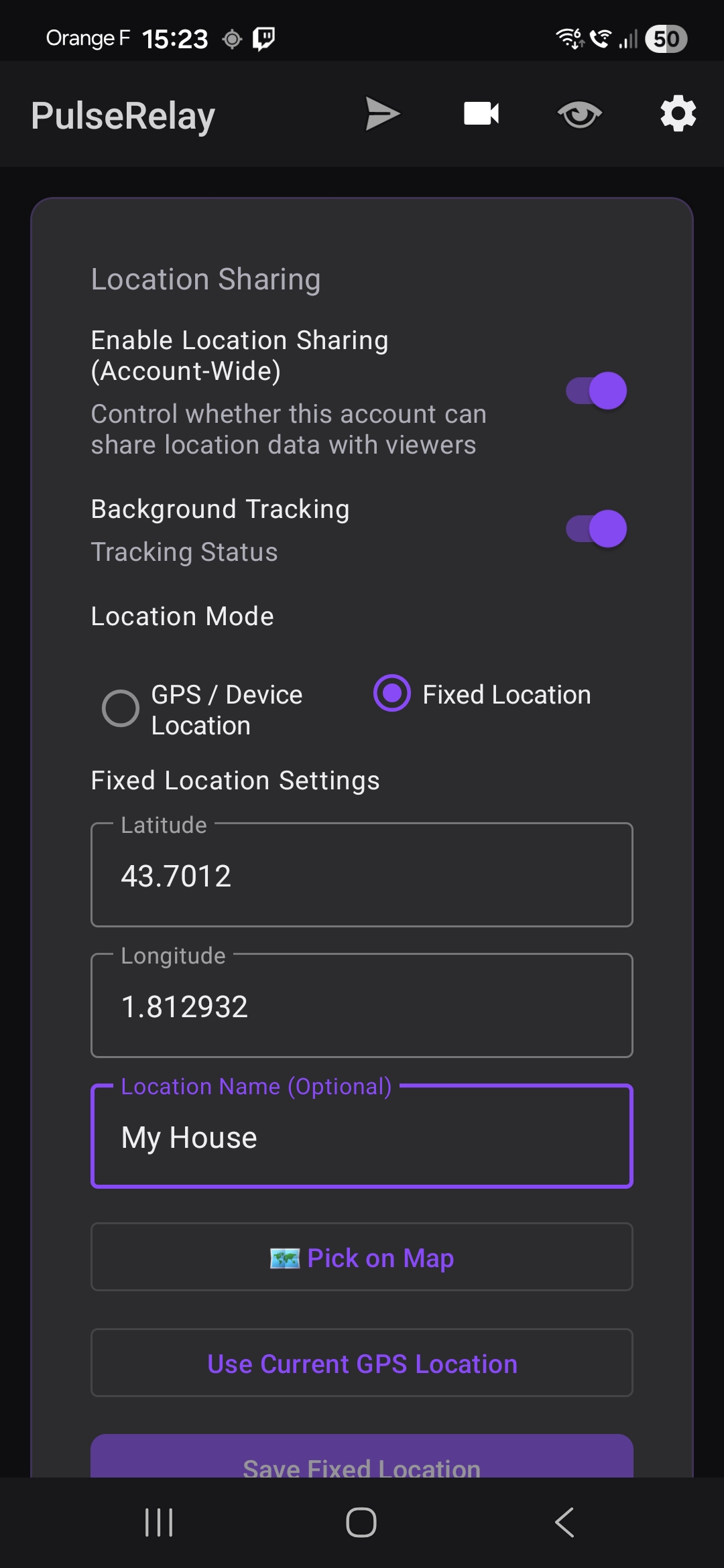 PulseRelay Android App